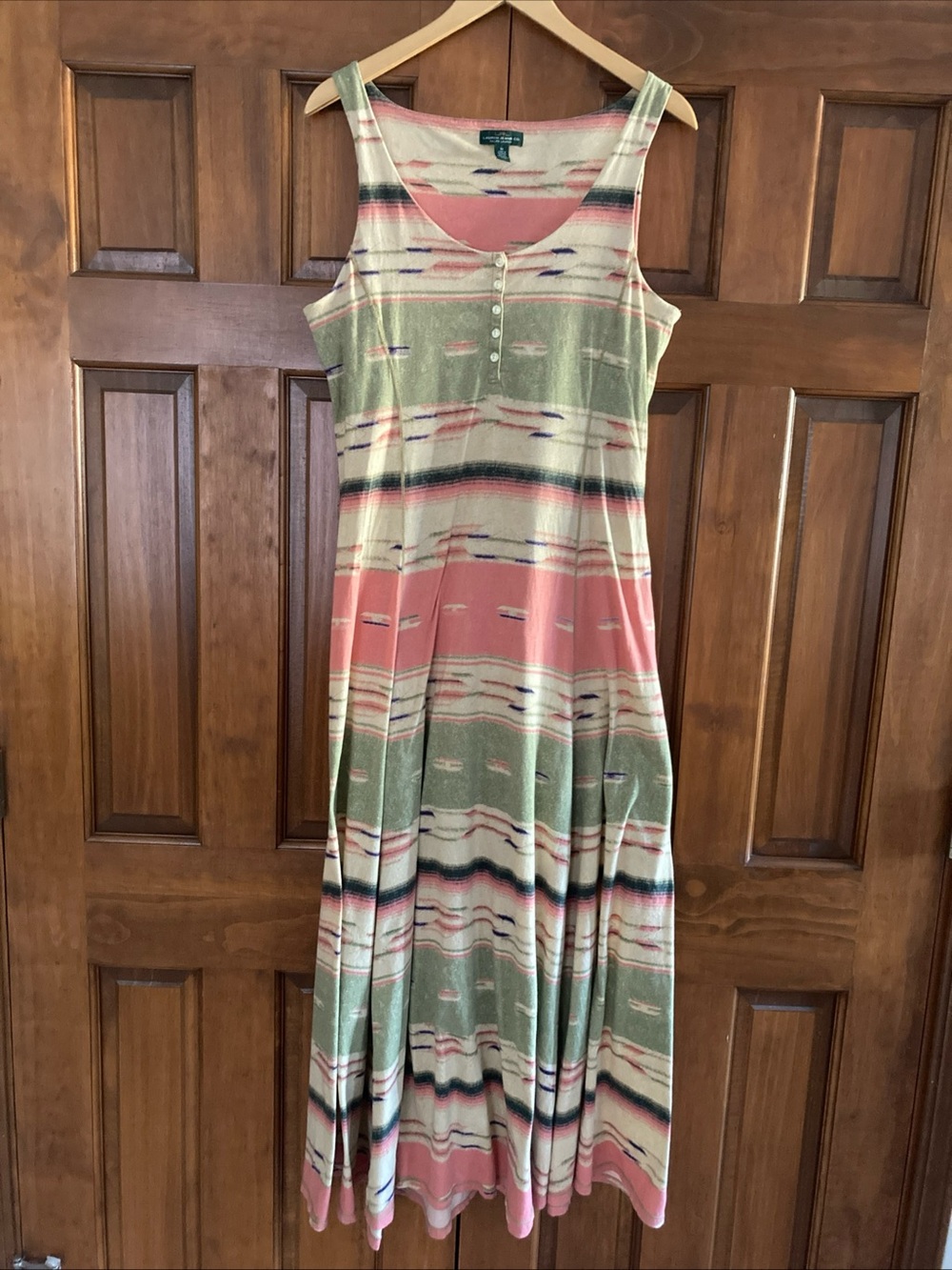 Ralph Lauren jeans A-line southwestern Aztec Maxi Dress women’s medium